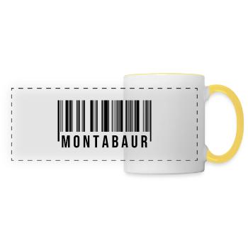 Montabaur Westerwald - Panoramatasse - Weiß/Gelb - Vorne
