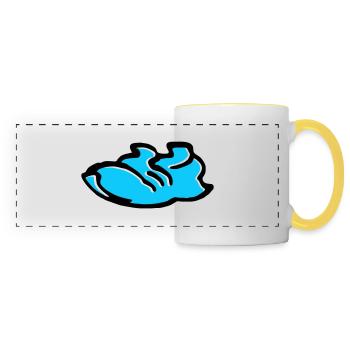 Sneaker - Panoramic Mug - white/yellow - Front