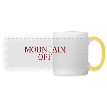 Mountain off - Panoramatasse - Weiß/Gelb - Vorne