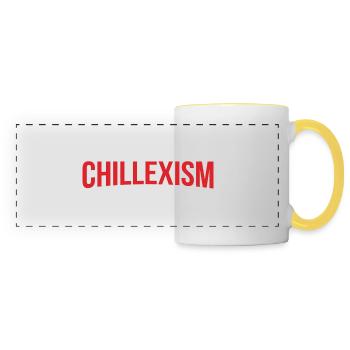 Chillexism chillen - Panoramatasse - Weiß/Gelb - Vorne