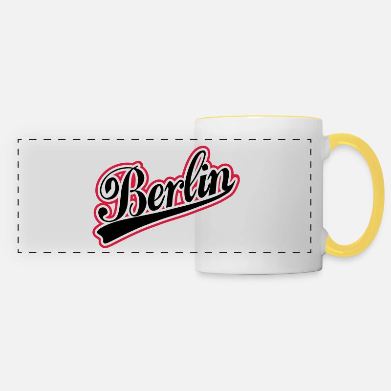Berlin - Panoramic Mug - white/yellow