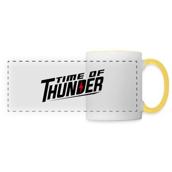FLASH VARIATIONS - Panoramic Mug - white/yellow - Front