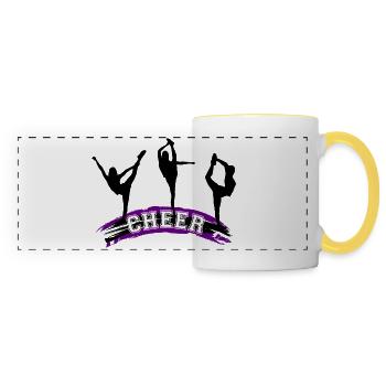 Cheerleading, Cheer - Panoramatasse - Weiß/Gelb - Vorne