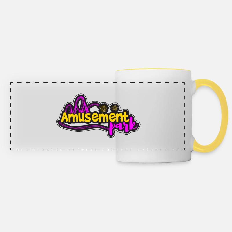 AMUSEMENT PARK 2 - Panoramic Mug - white/yellow
