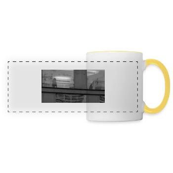 Versteckt hinter Glas - Panoramatasse - Weiß/Gelb - Vorne