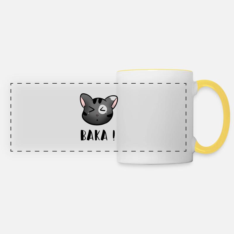 Baka - Mug panoramique contrasté et blanc - blanc/jaune