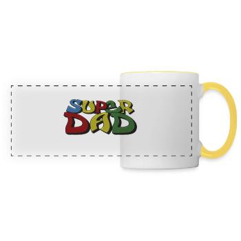 Super DAD - Panoramatasse - Weiß/Gelb - Vorne