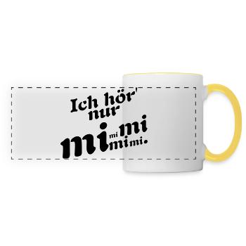 I only hear Mimi! - Panoramic Mug - white/yellow - Front