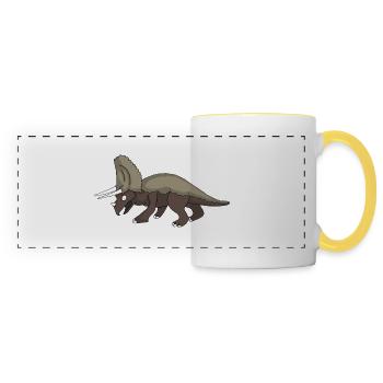 Dino 29 - Panoramic Mug - white/yellow - Front