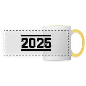 2025 - Panoramatasse - Weiß/Gelb - Vorne
