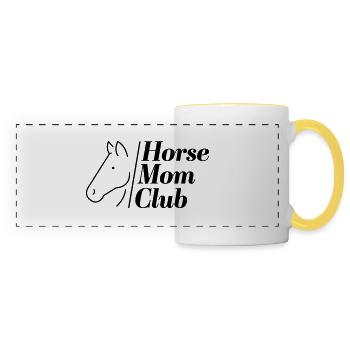 Horse Mum Club - Panoramatasse - Weiß/Gelb - Vorne