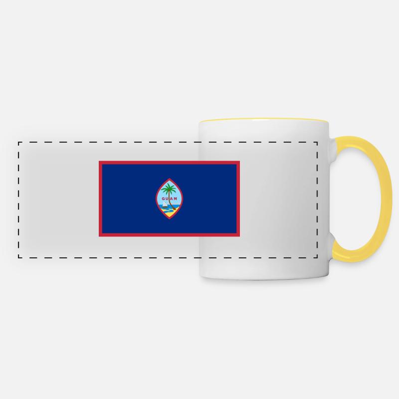 Guam - Panoramic Mug - white/yellow