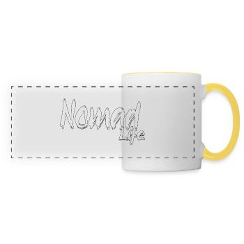 voyage life - Panoramic Mug - white/yellow - Front