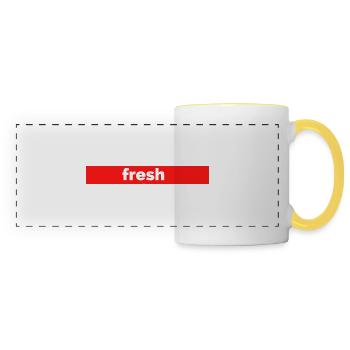 fresh - Panoramic Mug - white/yellow - Front