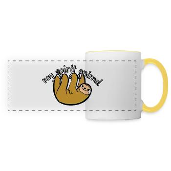 My Spirit Animal - Panoramic Mug - white/yellow - Front