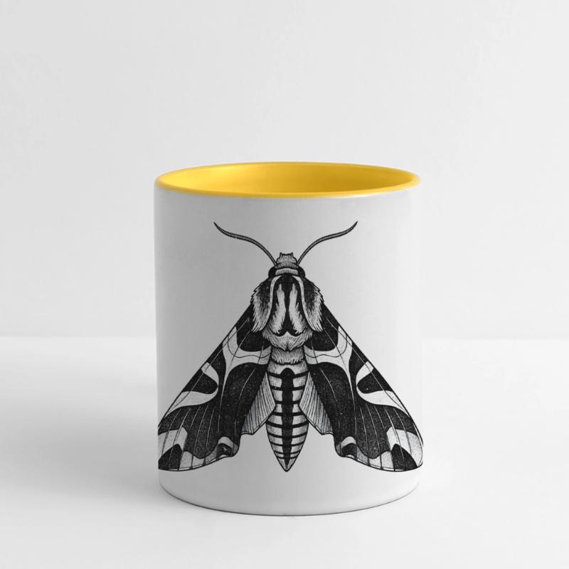 Moth Shadow Pattern Moth Black Moth Panoramic Mug