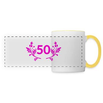 Birthday - Panoramic Mug - white/yellow - Front