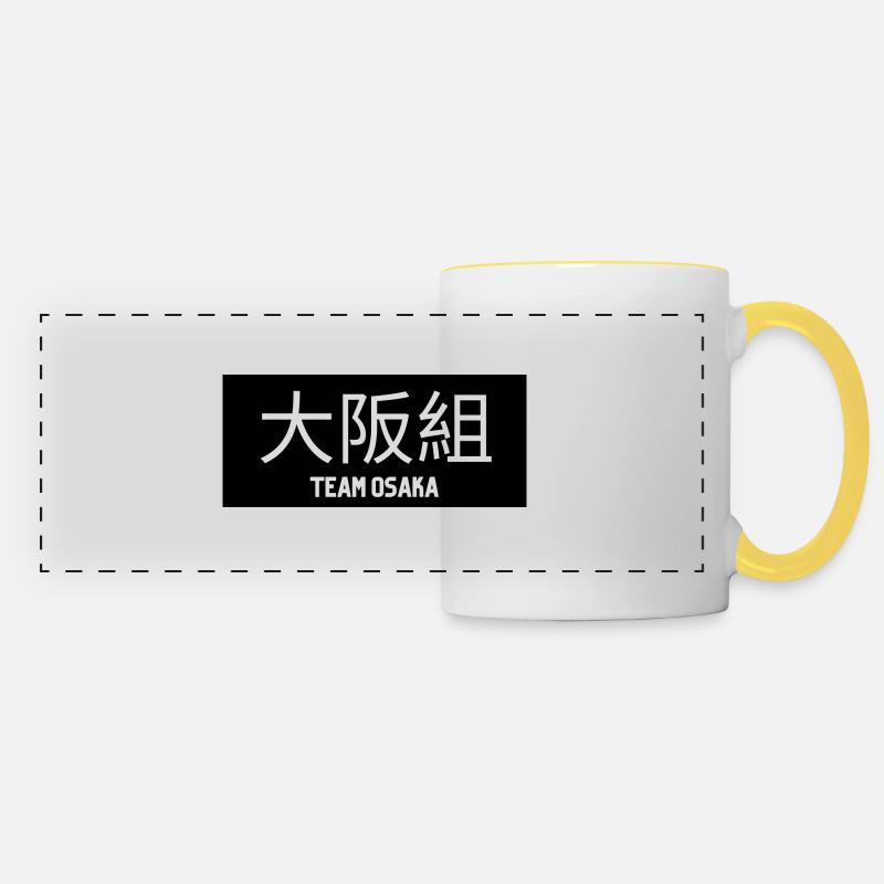 Team Osaka - Panoramic Mug - white/yellow