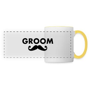 Groom - Mug panoramique contrasté et blanc - blanc/jaune - Devant