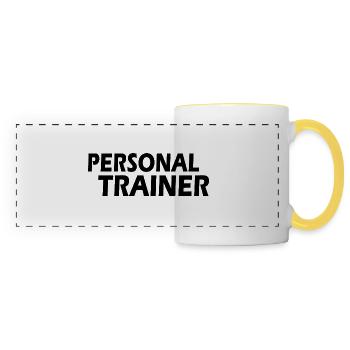 Personal trainer - Panoramic Mug - white/yellow - Front