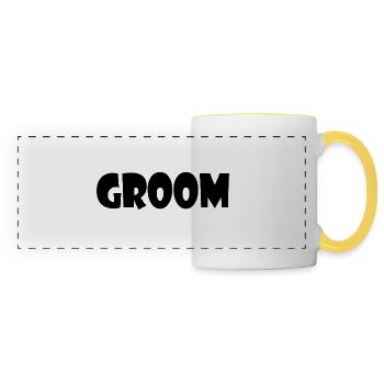 Groom - Mug panoramique contrasté et blanc - blanc/jaune - Devant
