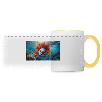 Pun ambiguous german expression - Clownfisch - Panoramic Mug - white/yellow - Front