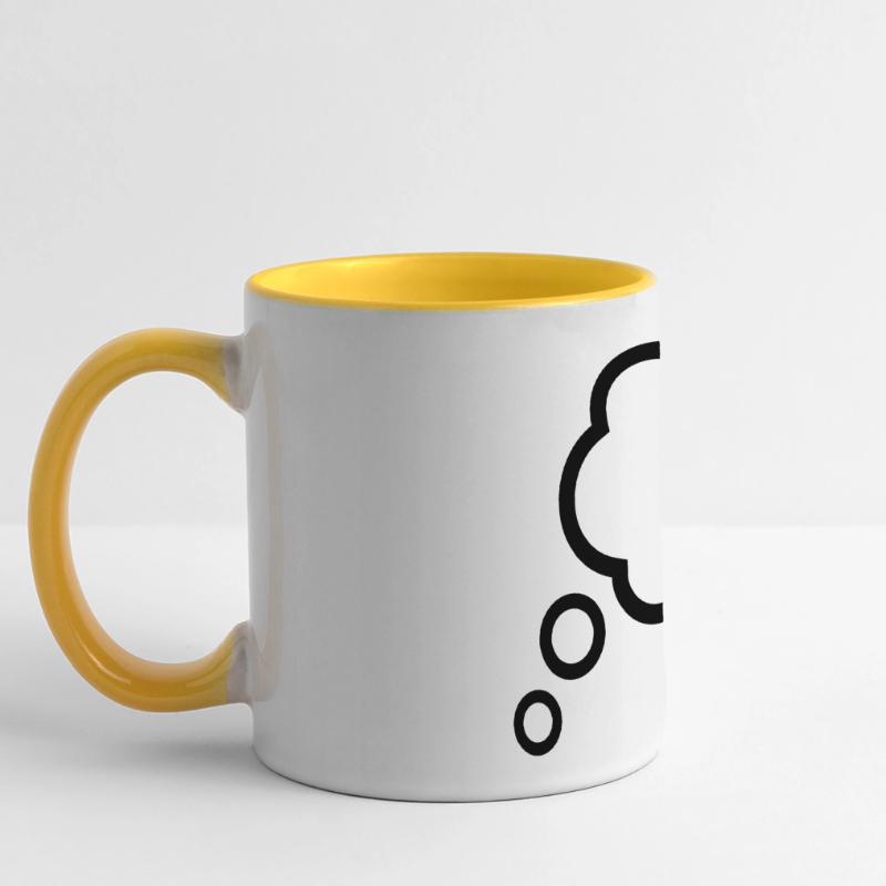 Thinking Bubble Comic Thought Bubble Bubble Thoughts Panoramic Mug
