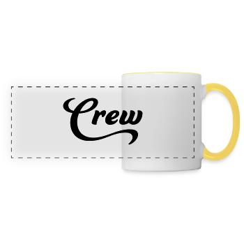 crew - Mug panoramique contrasté et blanc - blanc/jaune - Devant