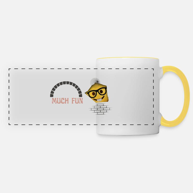 I have so many fun for you now - Panoramic Mug - white/yellow