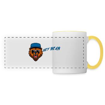 Hey Bear - Panoramatasse - Weiß/Gelb - Vorne