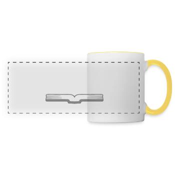 It's A Good Day To Read A Book School Reading Love - Panoramic Mug - white/yellow - Front
