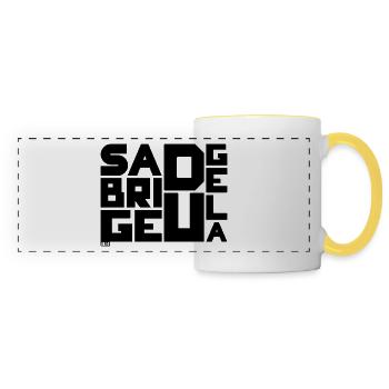 SARBRIGE DU GELA - Panoramic Mug - white/yellow - Front