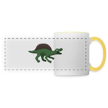 Dino 32 - Panoramic Mug - white/yellow - Front