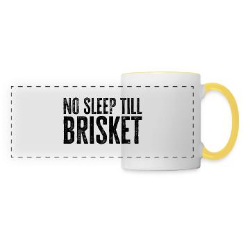 No Sleep Till Brisket - Perfect BBQ Gift - Panoramic Mug - white/yellow - Front