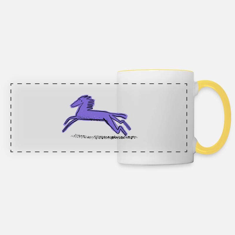 Knight - Panoramic Mug - white/yellow