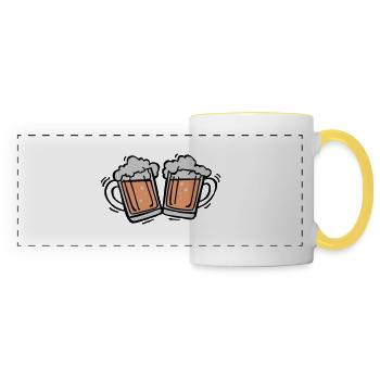 Bier - Panoramic Mug - white/yellow - Front