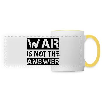 War - Panoramic Mug - white/yellow - Front