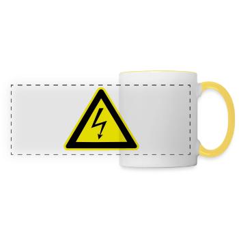 High tension - Panoramic Mug - white/yellow - Front