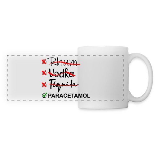 Paracetamol - Mug panoramique contrasté et blanc