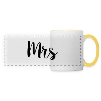 mrs_simple - Panoramic Mug - white/yellow - Front