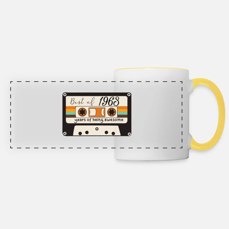 1963 - Panoramic Mug - white/yellow