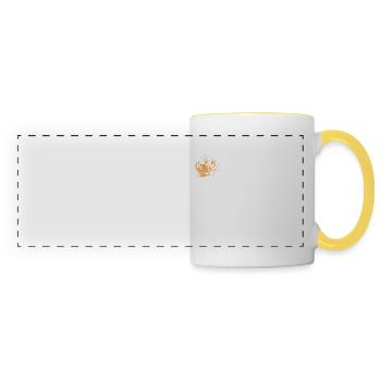 Emilia Custom Name for Women Kids Toddlers - - Panoramic Mug - white/yellow - Front