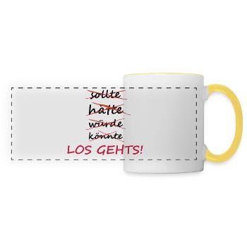 motivation - Panoramic Mug - white/yellow - Front