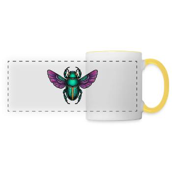 Scarab Neo Traditional - Panoramic Mug - white/yellow - Front