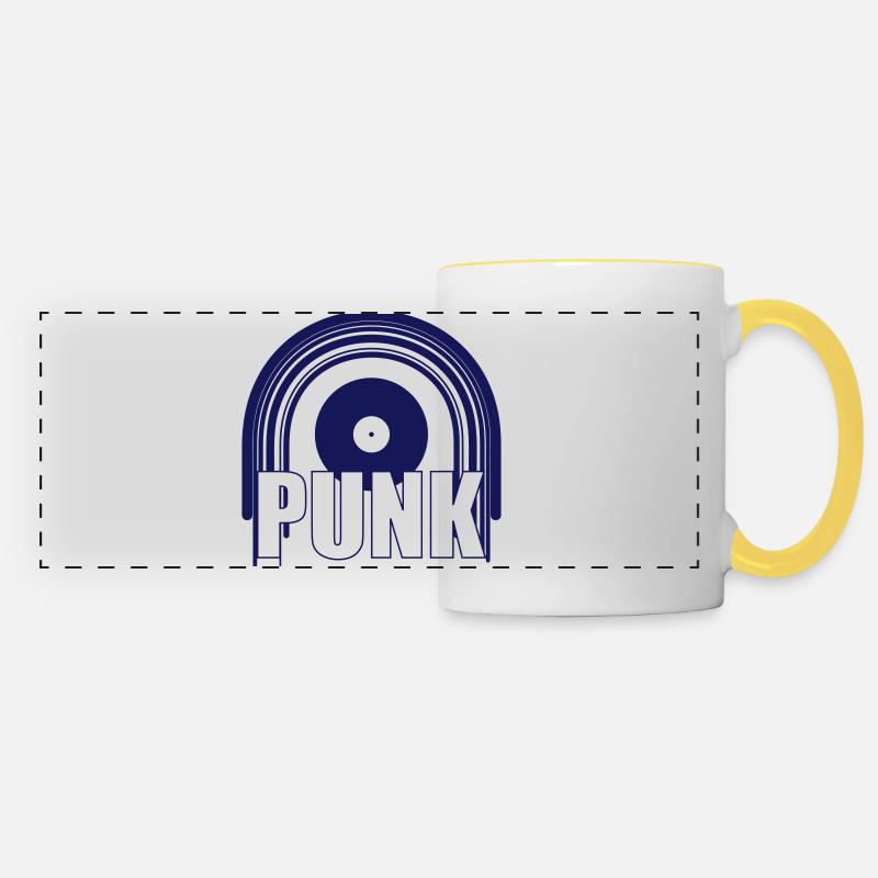 Punk - Panoramic Mug - white/yellow