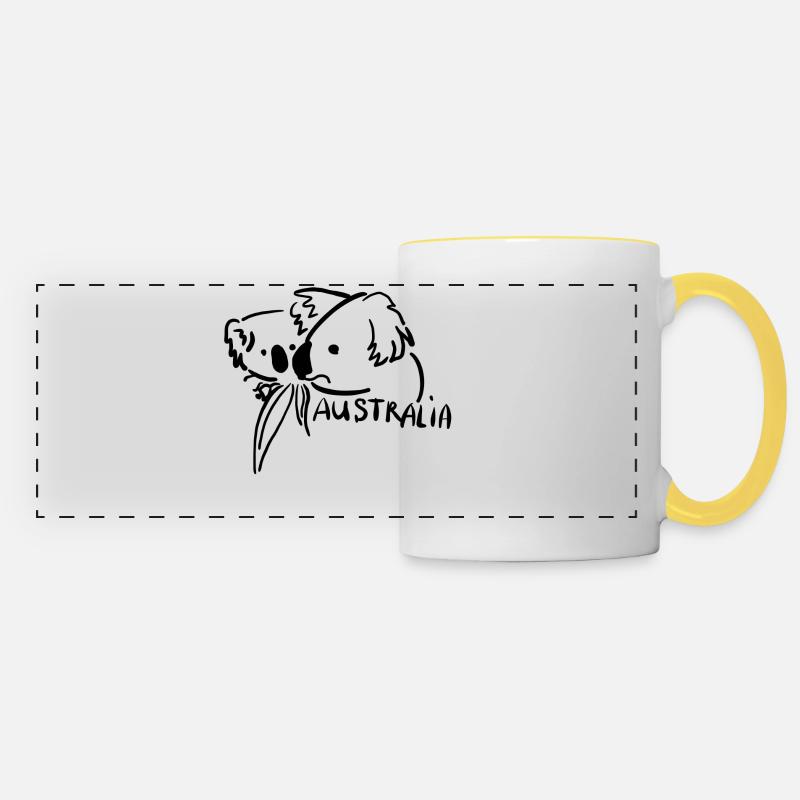 Australia - Panoramic Mug - white/yellow