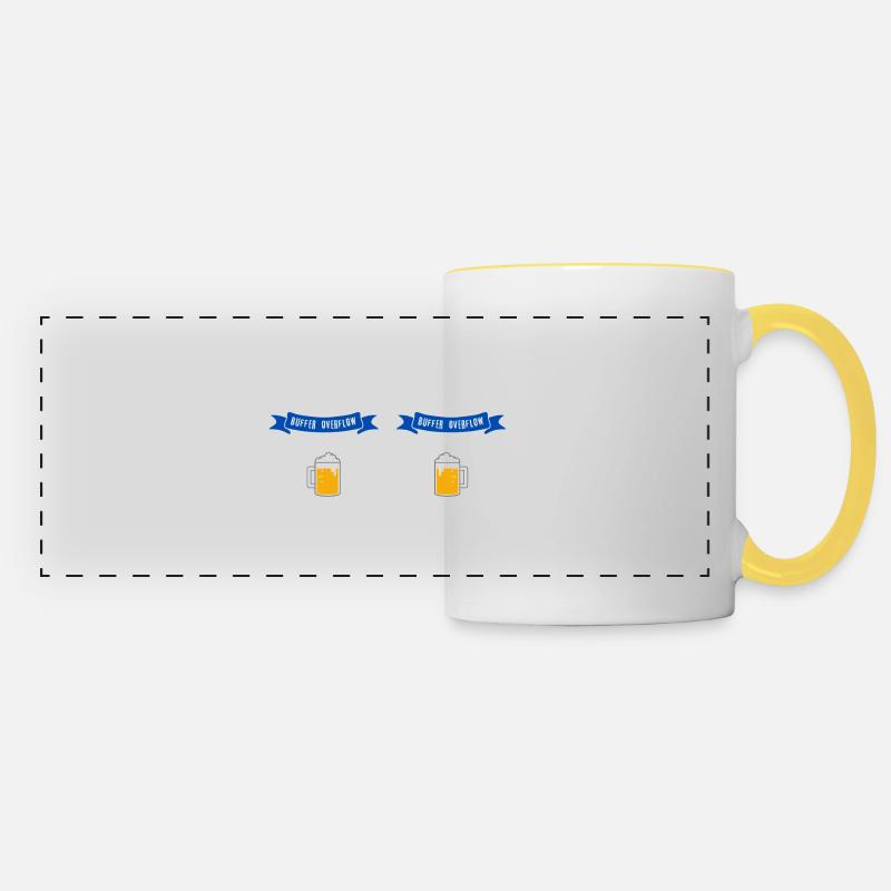 Buffer Overflow - Panoramic Mug - white/yellow