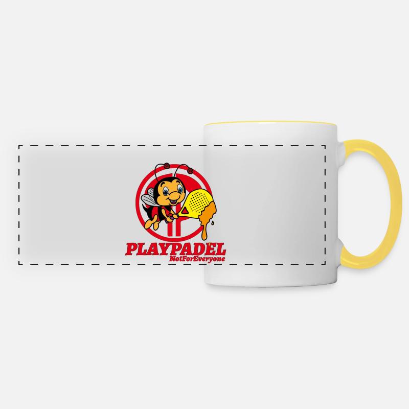 Ape Padel Exclusive - Panoramic Mug - white/yellow