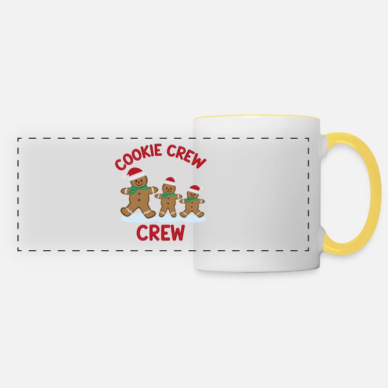 Christmas Cookie Crew - Panoramic Mug - white/yellow