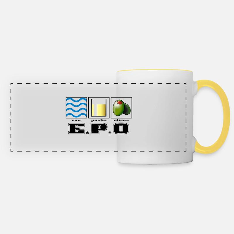 epo - Panoramic Mug - white/yellow